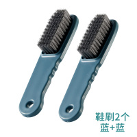 鞋刷子家用洗衣服专用刷软毛刷鞋神器不伤鞋多功能清洁长柄板刷|鞋刷蓝俩个装