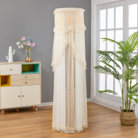 空调套防尘罩圆形立式圆柱柜机罩格力美的奥克斯海尔家用盖布紫色|香槟色锦绣香槟 美的天行/智行/云行