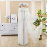 空调套防尘罩圆形立式圆柱柜机罩格力美的奥克斯海尔家用盖布紫色|湖蓝色香格里拉蓝 长虹/志高/惠而浦/TCL/创维