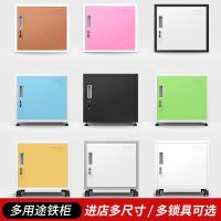 铁皮办公矮柜家用密码锁储物柜桌面桌下带锁收纳柜单个单门小柜子