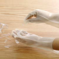 冬季洗碗手套女家务橡胶厨房耐用洗衣服塑胶清洁加绒加厚防水冬天|(升级版强弹力)丁腈微透2双 L