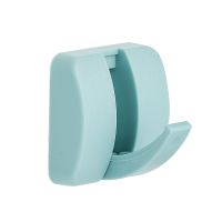 挂钩强力粘胶免打孔无痕粘钩创意可爱墙壁挂衣帽钩钥匙收纳置物架|草木绿 六个混装（颜色随机）