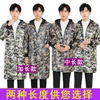前扣加绒罩衣外套成人男式厨房家用防水带袖加长过膝工作服围裙冬