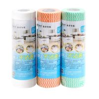 懒人抹布厨房干湿两用赖人麻布可水洗无纺布一次性洗碗布|[1桔+1绿+1白]拍2套送挂勾