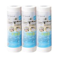 懒人抹布厨房干湿两用赖人麻布可水洗无纺布一次性洗碗布|[白色3卷装]拍2套送挂钩