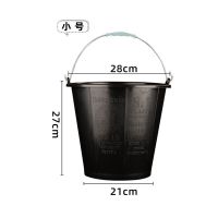 塑料水桶农村用粪桶尿桶家用加厚加大塑料桶浇花浇菜用大胶桶痰盂|16升泰国黑桶1个