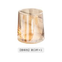 简约创意ins玻璃漱口杯情侣刷牙杯子北欧洗漱杯套装家用牙缸水杯|香槟色漱口玻璃杯(1个)