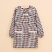 韩版简约罩衣成人围裙女士围裙做饭大人棉布防水防油长袖围裙