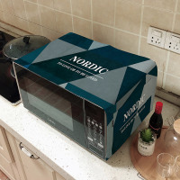 棉麻微波炉罩格兰仕美的格力防尘防油套盖布烤箱罩盖|北欧三角(升级新面料更厚重) 35*100cm微波炉/烤箱通用