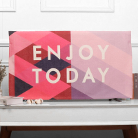 布艺电视机罩防尘罩挂式液晶55英寸50曲面盖巾65欧式电视机套壁挂|唯美 60英寸