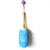 鸡毛掸子羊毛除尘掸家用车用除尘扫灰清洁神器不掉毛不掉色纯澳毛|蓝毛尖小号