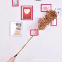 高质量鸡毛掸子鸡毛扫家用车用不掉毛自产自销|伸缩后1.2米毛区35厘米