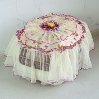 布艺蕾丝电饭煲罩电饭锅盖巾多功能盖巾电器防尘罩豆浆机罩破冰机|玫瑰紫色