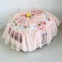 布艺蕾丝电饭煲罩电饭锅盖巾多功能盖巾电器防尘罩豆浆机罩破冰机|玫瑰粉色