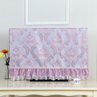 液晶电视机罩55挂式32寸布艺曲面电视罩防尘柜罩壁挂式|暮雨电视机罩-紫色 42寸