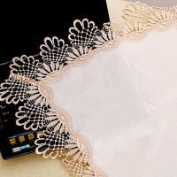 电脑罩笔记本盖布蕾丝绣花茶具小家电多用防尘巾打印机欧式防尘布|061款(水溶花边) 方形:56*56cm