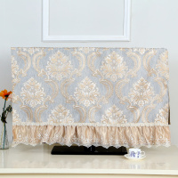 液晶电视机罩55挂式32寸布艺曲面电视罩防尘柜罩壁挂式|暮雨电视机罩-香槟色 58寸