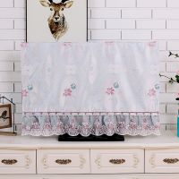 液晶电视机罩55挂式32寸布艺曲面电视罩防尘柜罩壁挂式|幸福港湾(新款)银色 40寸