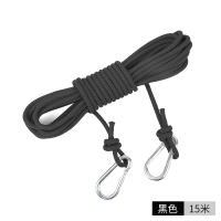 便携吊外卖绳学生宿舍高楼取餐绳家用吊物耐磨捆绑绳子取快递神器|6mm黑色15米(4-5楼适用)
