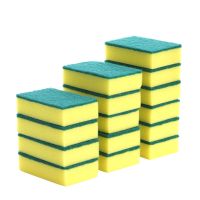 海绵擦加厚加密百洁布海绵洗碗布洗碗刷锅海绵擦抹布海绵刷垃圾袋|100片加厚海绵送搓澡巾3条