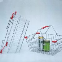 金属购物筐手提篮酒吧啤酒提篮化妆品不锈钢购物篮收纳篮菜篮