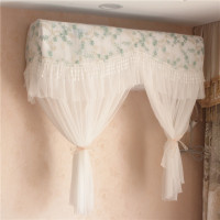 开机不取防直吹月子空调罩壁挂式挂机通用遮|连理枝青 88长*20厚*85CM高(适合空调长88cm内1-1.5匹用)