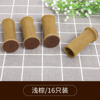 餐椅脚垫桌脚垫保护垫静音凳子脚保护套桌腿垫耐磨桌椅包椅子脚套|浅棕色[16只装]