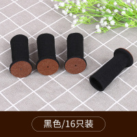 餐椅脚垫桌脚垫保护垫静音凳子脚保护套桌腿垫耐磨桌椅包椅子脚套|黑色[16只装]
