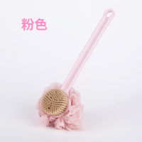 搓澡神器洗澡刷子搓背刷长柄搓澡巾沐浴球成人软毛后背浴刷不求人|双面粉