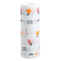 一次性清洁抹布洗碗巾 厨房吸油纸擦手巾吸水洗碗布擦桌布|一卷加厚橘子草莓