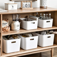 杂物收纳筐化妆品收纳盒家用厨房整理盒学生桌面零食储物盒小盒子