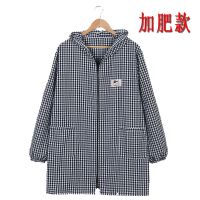 纯棉加肥家用厨房防油防污长袖围裙女士成人时尚可爱上班工作罩衣