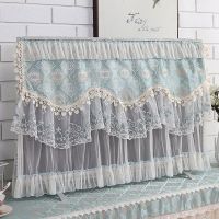 电视机防尘罩壁挂式55寸电视套50寸曲面65寸电视蒙电视柜布艺盖布|新款绿如意 长180宽40高40