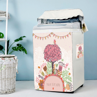 海尔上开洗衣机罩防水防晒6/7/8/9公斤专用小神童全自动|上开盖/爱情树(加厚涂银面料) 海尔7.0公斤(粘拉两用款)