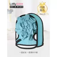 丽塔芙 沐浴花搓澡巾两用双面手套沐浴球成人强力搓泥搓背|一面起泡一面磨砂(优雅青色)
