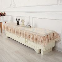 欧式电视柜罩电视机柜鞋柜罩防尘罩套台布盖巾电视柜桌布垫台布艺|思慕咖电视柜罩 40*180*15