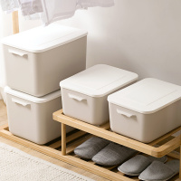 塑料杂物收纳箱家用衣柜衣服整理箱大号有盖零食玩具储物箱