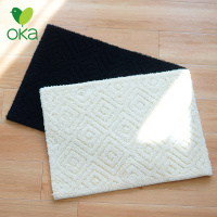 日本 菱形浴室防滑地垫吸水速干脚垫 卫生间进门口垫子 可机洗