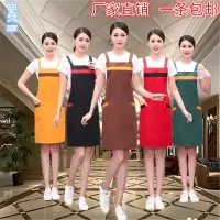定制厨房围裙韩版女工作服做饭家用水果超市奶茶快餐店餐饮围腰