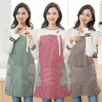 可擦手围裙厨房家用防水防油污女围腰可爱时尚成人男女做饭工作服