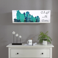 全包挂式空调罩挂机防尘罩1.5匹2p布艺空调套卧室格力|青色仙人掌 1P80*20*27cm（2件元）