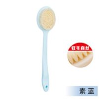 长柄洗澡刷搓澡软毛沐浴刷 搓澡刷子擦背部搓背神器|淡蓝色(02A款)