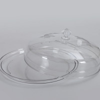 家用多层防尘保温菜罩可叠加放剩菜剩饭神器餐桌厨房食物保暖盖菜|保温盖+底盘(可做水果盘)