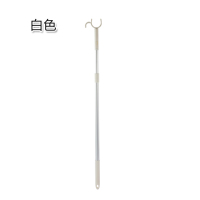 伸缩撑衣杆丫叉晾晒衣服的杆子服装店加长挑衣杆家用衣叉杆|白色