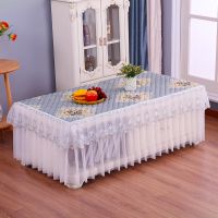 茶几罩桌布茶几套茶几垫客厅加厚长方形布艺茶几布餐桌布防尘罩套|花开富贵灰色 宽80*长130*高40cm