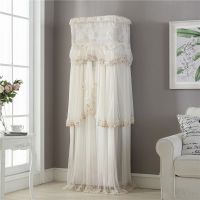 立式空调罩柜机柜式防尘罩布艺3匹2p开机不取客厅空调防尘套|巴洛克米(开机不取) 高175*长53*宽33厘米