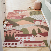 丝圈地垫进门门厅地垫北欧家用定制可裁剪玄关地毯入户门防滑脚垫