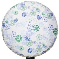 家用电风扇防尘罩子套子布艺落地扇包电机电扇全包16寸18寸12寸|16寸蓝百花