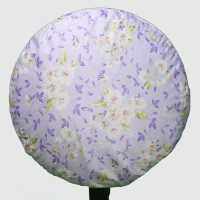 家用电风扇防尘罩子套子布艺落地扇包电机电扇全包16寸18寸12寸|16寸紫藤花