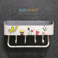 卫生间置物架免打孔壁挂式浴室厕所洗澡间墙上创意可爱三角收纳架|米-snoopy